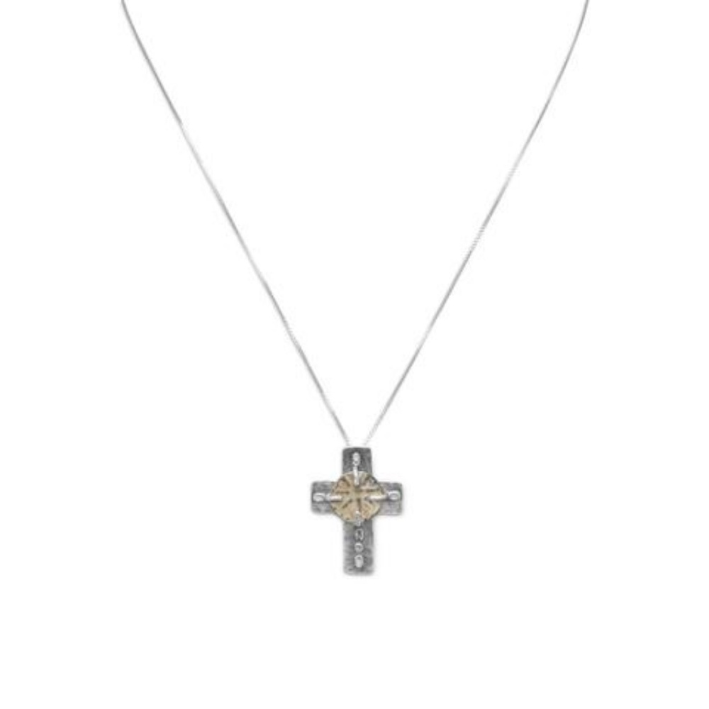 3 pcs 16.5" Cross and Ancient Coin Necklace